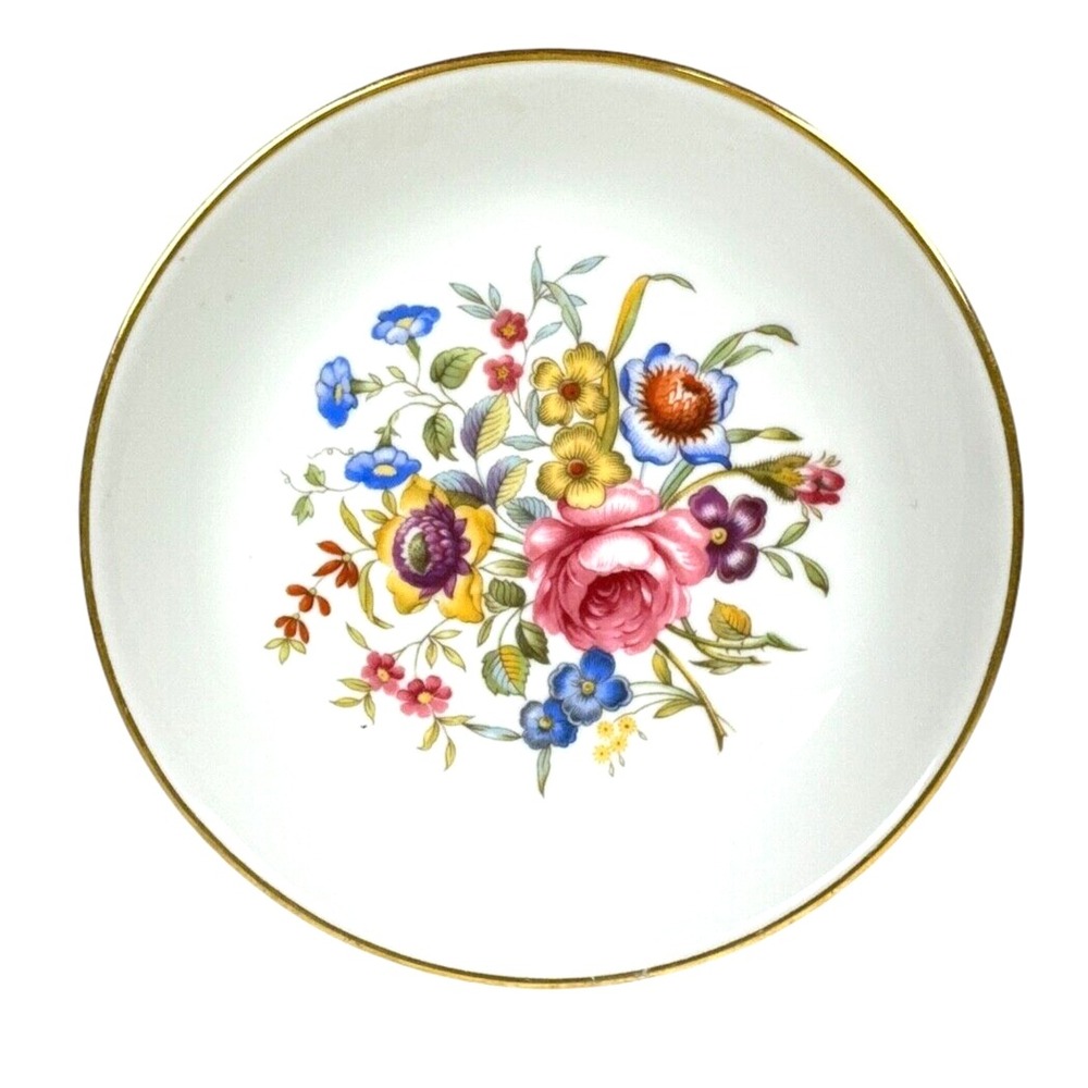 Royal Worcester England Bournemouth 1982 Avon Happy Holidays 4 1/2" Trinket Dish